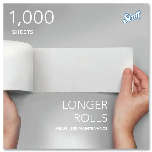 Scott Essential Coreless SRB Septic Safe 2-Ply Bathroom Tissue - White (36/Carton)