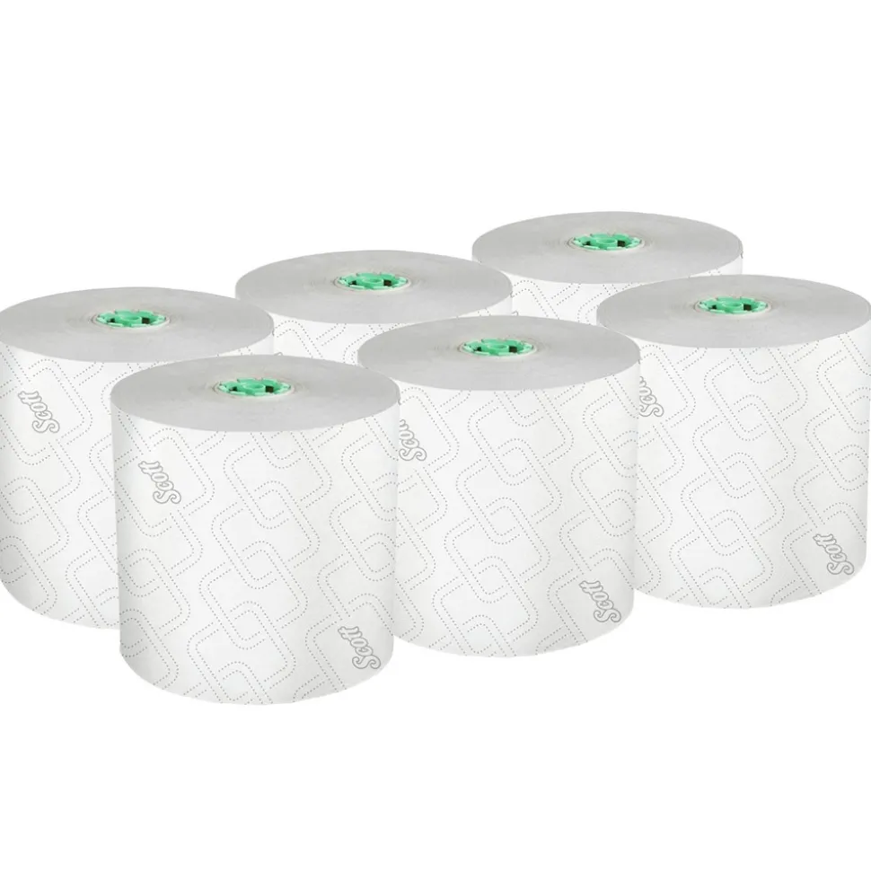 Scott 1-Ply 1150 ft. Pro Hard Roll Paper Towels with Elevated Scott Design for Scott Pro Dispenser - Green Core Only (6/Carton)