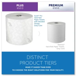 Scott 1-Ply 1150 ft. Pro Hard Roll Paper Towels with Elevated Scott Design for Scott Pro Dispenser - Gray Core Only (6/Carton)