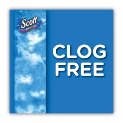 Scott 1-Ply 4.1 in. x 3.7 in. Septic Safe Toilet Paper - White (48/Carton)