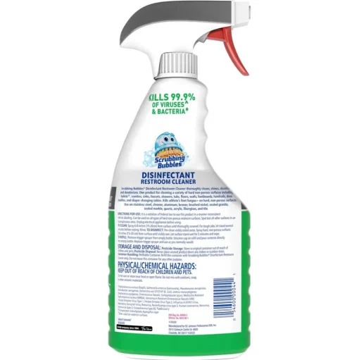 Scrubbing Bubbles 32 oz Disinfectant Restroom Cleaner - Citrus Scent (8/Carton)