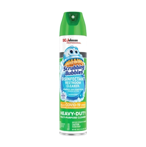 Scrubbing Bubbles 25-Ounce Disinfectant Restroom Cleaner II Spray - Rain Shower Scent (12/Carton)