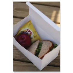 SCT 9 in. x 5 in. x 4 in. Paper Carryout Boxes - White (250/Carton)