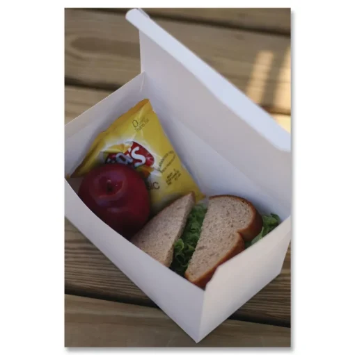 SCT 9 in. x 5 in. x 4 in. Paper Carryout Boxes - White (250/Carton)