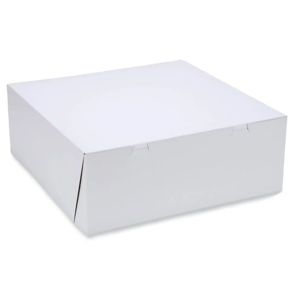 SCT 16 in. x 16 in. x 6 in. Paper Standard Bakery Boxes - White (50/Carton)