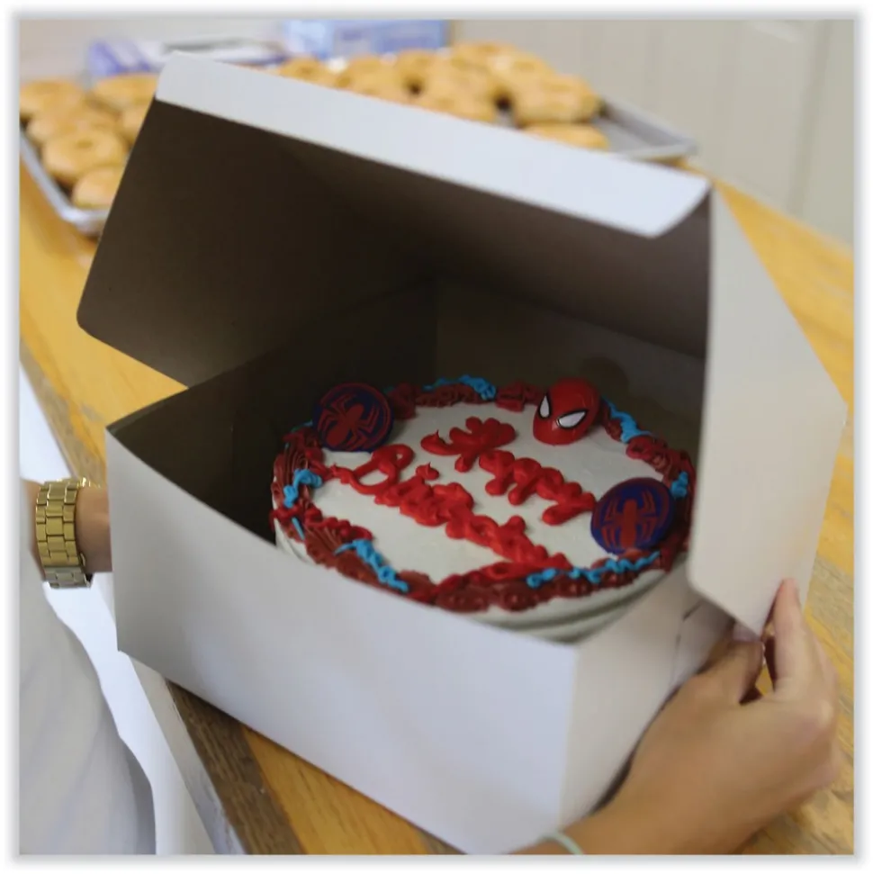 SCT 6 in. x 6 in. x 4 in. Paper Standard Bakery Boxes - White (250/Carton)