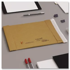 Sealed Air Jiffy #0 Paper Padding Self-Adhesive Closure 6 in. x 10 in. Padded Mailer - Natural Kraft (250/Carton)