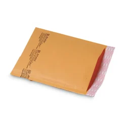 Sealed Air Jiffy #4 Paper Padding Self-Adhesive Closure 9.5 in. x 14.5 in. Padded Mailer - Natural Kraft (100/Carton)