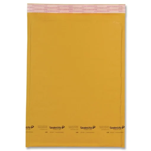 Sealed Air Jiffylite #7 Barrier Bubble Air Cell Cushion Self-Adhesive Closure Self-Seal 14.25 in. x 20 in. Bubble Mailer - Brown Kraft (50/Carton)
