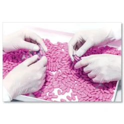 SemperCare 5 mil Powder-Free Latex Examination Gloves - Large/Cream (1000/Carton)