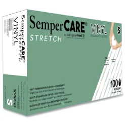 SemperCare Stretch Vinyl Examination Gloves (1000/Carton)