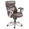 SertaPedic 18.75 in. to 21.75 in. Seat Height Supports Up to 300 lbs. Emerson Task Chair - Gray Seat/Back, Silver Base