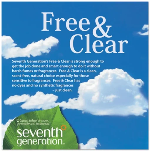 Seventh Generation 70 oz. Bottle Natural Automatic Dishwasher Gel - Lemon (6/Carton)