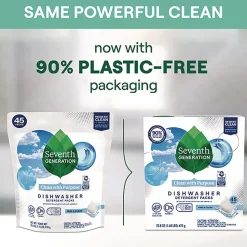 Seventh Generation Natural Automatic Dishwasher Detergent Packs - Free and Clear (5/Carton)