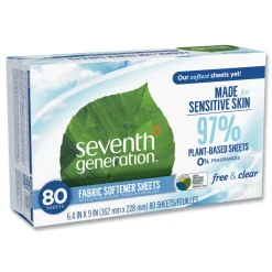 Seventh Generation Natural Fabric Softener Sheets - Unscented