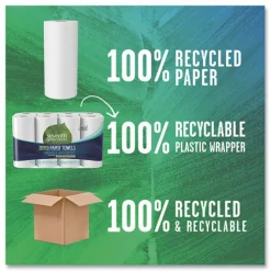 Seventh Generation 2-Ply 11 x 5.4 100 Percent Recycled Paper Kitchen Towel Rolls (32/Carton)