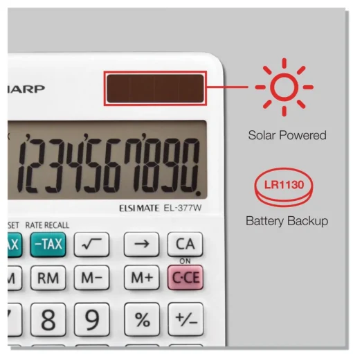 Sharp 10-Digit LCD Large Pocket Calculator