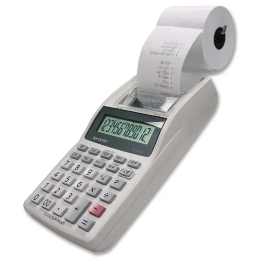 Sharp EL-1611V 2 Lines/Sec Printing Calculator - Black/Red Print