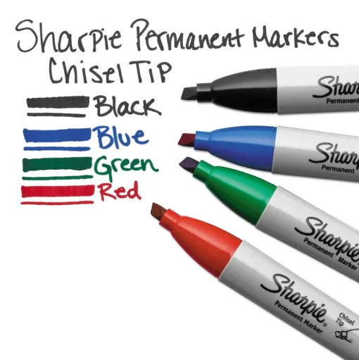 Sharpie Medium Chisel Tip Permanent Marker - Red (1-Dozen)