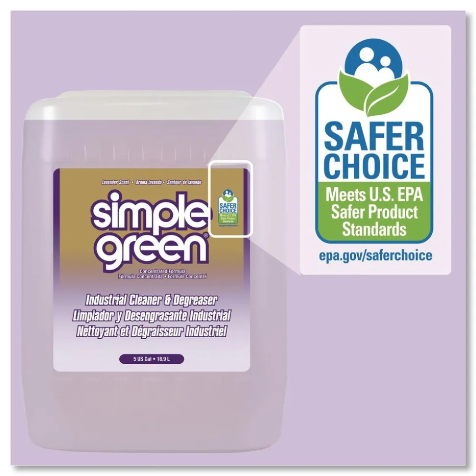 Simple Green 5 Gallon Industrial Cleaner and Degreaser - Lavender Scent