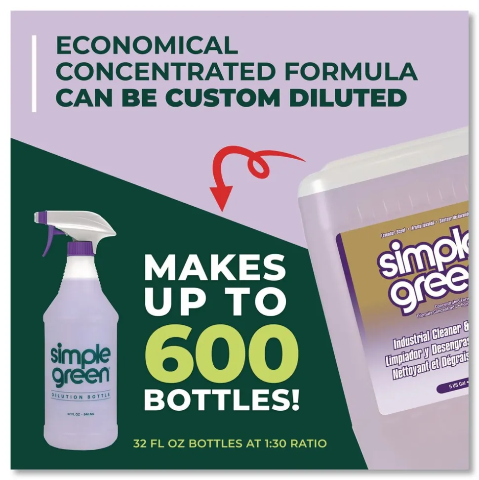 Simple Green 5 Gallon Industrial Cleaner and Degreaser - Lavender Scent