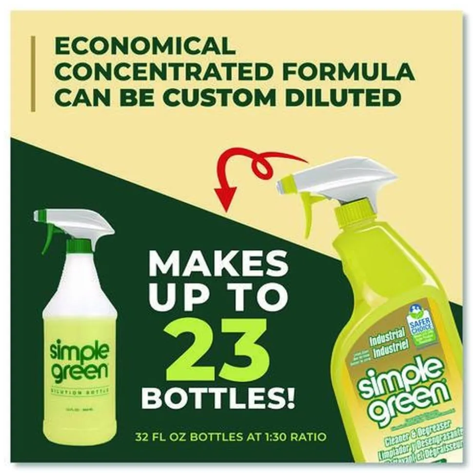Simple Green 24 oz. Industrial Cleaner and Degreaser Concentrate Spray - Lemon Scent (12/Carton)