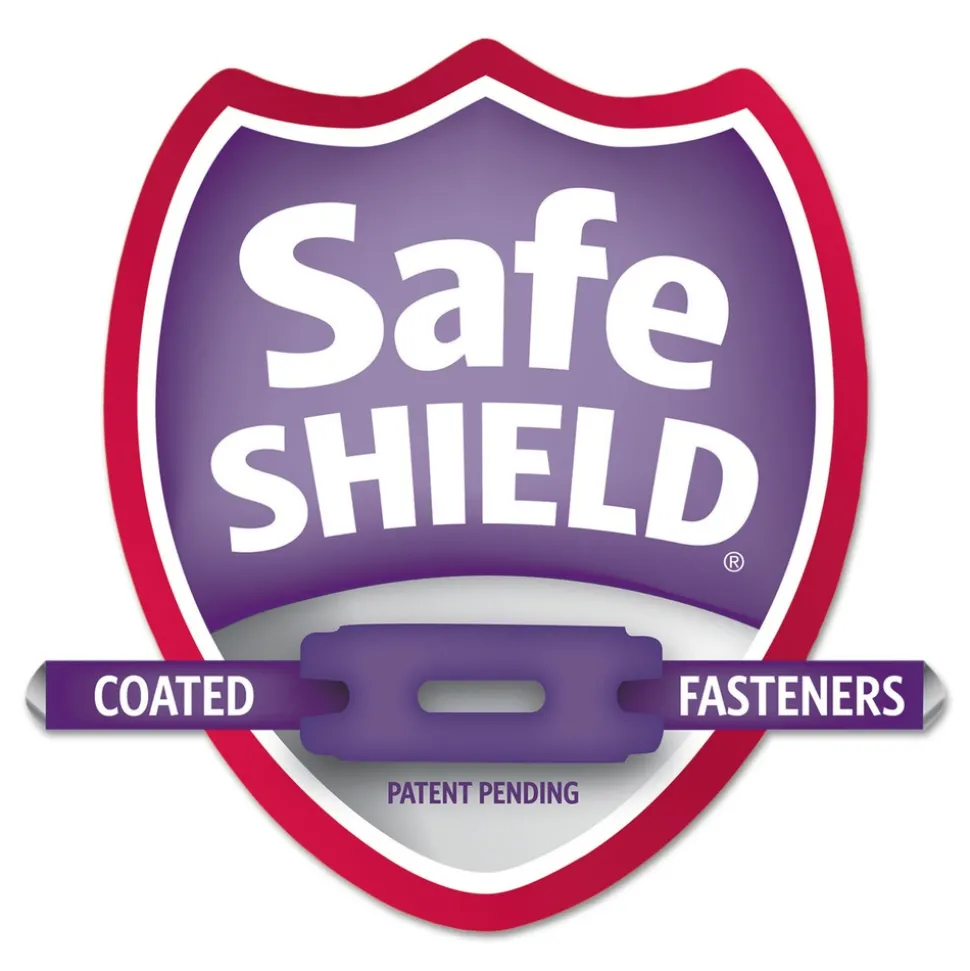 Smead 2 in. Expansion Colored Pressboard Folders with 2 SafeSHIELD Coated Fasteners - Letter Size/Blue (25/Box)