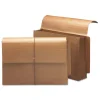 Smead 5.25 in. Expansion Legal Size Straight Tabs 1 Section Elastic Cord Closure Redrope End Tab Wallets - Redrope (10/Box)