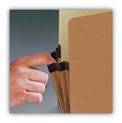 Smead 3.5 in. Expansion Legal Size Redrope Drop Front File Pockets with 2/5-Cut Guide Height Tabs (25/Box)