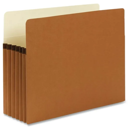 Smead 5.25 in. Expansion Letter Size Redrope Drop Front File Pockets (50/Box)