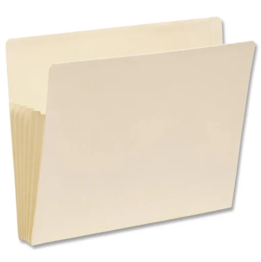 Smead 5.25 in. Expansion Letter Size End Tab TUFF Pockets - Manila (10/Box)