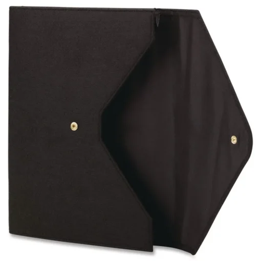 Smead 2 in. Expansion Letter Size Soft Touch Cloth Expanding Files - Black