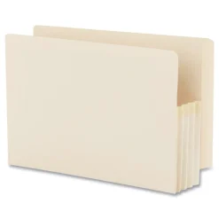 Smead 3.5 in. Expansion Manila End Tab File Pockets - Legal, Manila (25/Box)