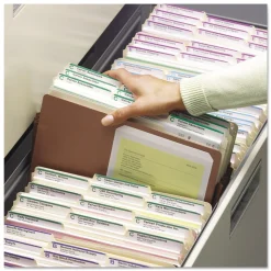 Smead 3.5 in. Expansion Redrope Drop Front File Pockets - Legal, Redrope (50/Box)