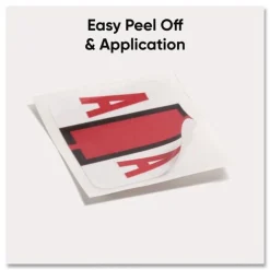 Smead 1 in. x 1.25 in. A Color-Coded End Tab Filing Labels - White (1-Roll)