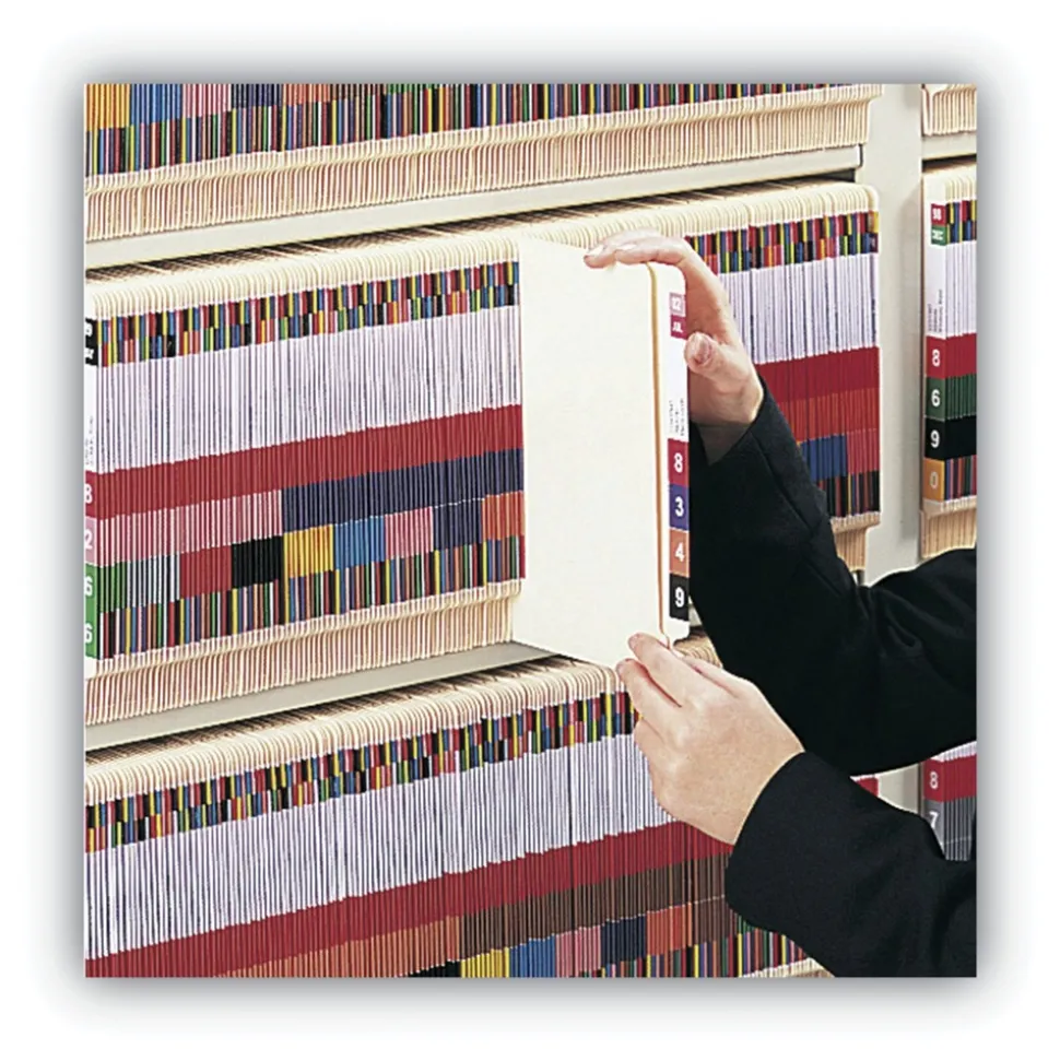 Smead 1.5 in. x 7.5 in. Color-Coded Smartstrip Inkjet Refill Label Forms - Assorted, White (250/Pack)