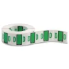 Smead 1 in. x 1.25 in. D Color-Coded End Tab Filing Labels - White (1-Roll)