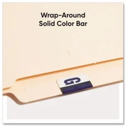 Smead 1 in. x 1.25 in. G Color-Coded End Tab Filing Labels - White (1-Roll)