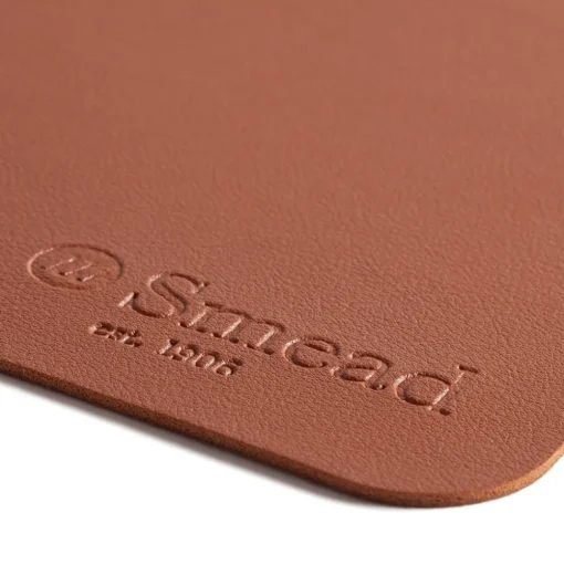 Smead 31.5 in. x 15.7 in. Vegan Leather Desk Pads - Brown