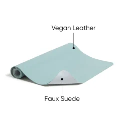 Smead 31.5 in. x 15.7 in. Vegan Leather Desk Pads - Light Blue