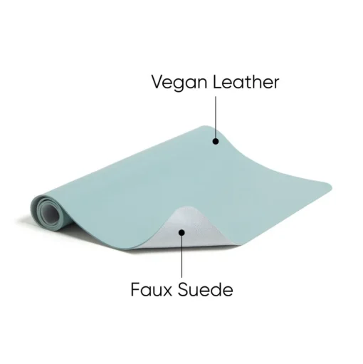 Smead 31.5 in. x 15.7 in. Vegan Leather Desk Pads - Light Blue