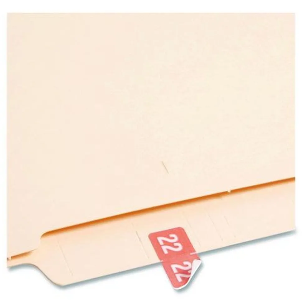 Smead 0.5 in. x 1 in. Yearly End Tab 22 File Folder Labels - Pink (250/Pack)