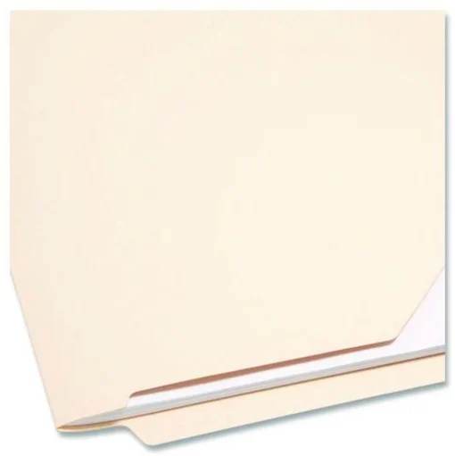 Smead 11 Point Straight Tab End Tab Jackets with Reinforced Tabs - Legal, Manila (100/Box)