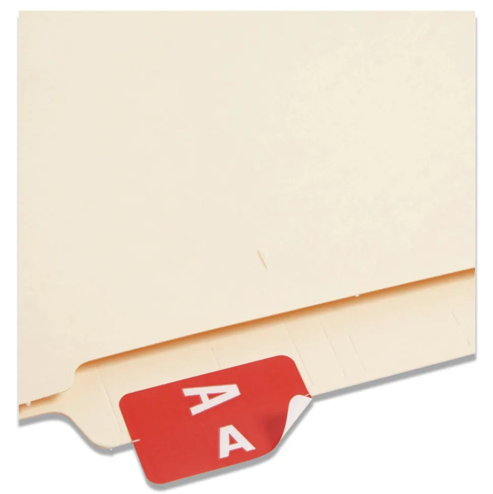 Smead 1 x 1.63 AlphaZ Color-Coded A-Z Labels Starter Set - Assorted (2200/Box)