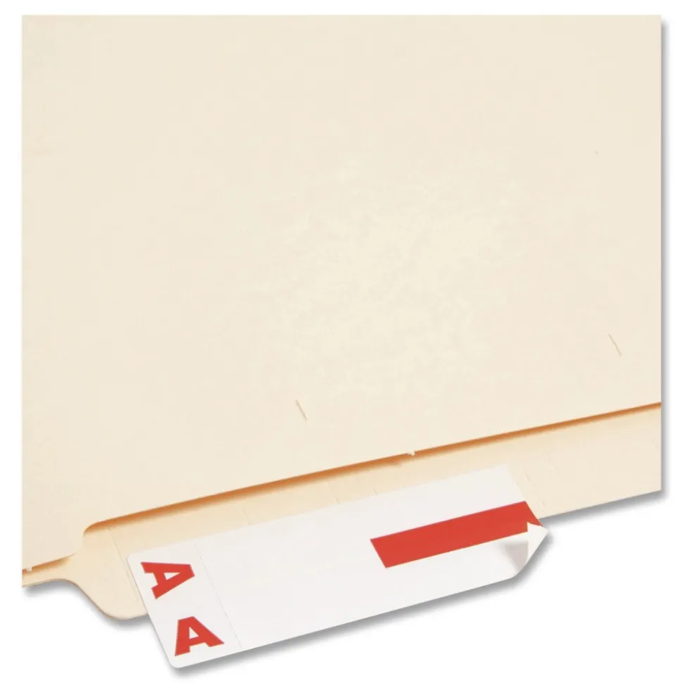 Smead 1.16 x 3.13 AlphaZ Color-Coded A-Z Labels Starter Set - Assorted (1/Box)