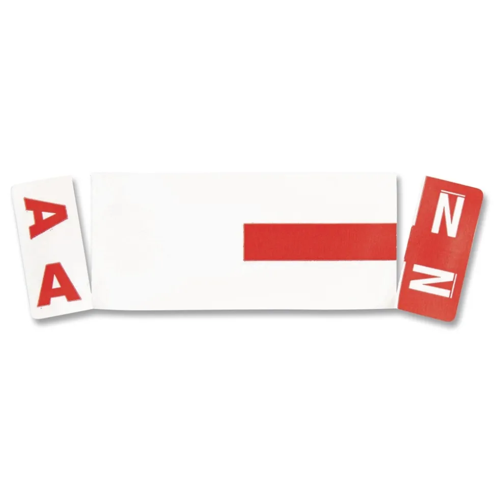 Smead 1.16 x 3.13 AlphaZ Color-Coded A-Z Labels Starter Set - Assorted (1/Box)