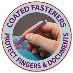 Smead End Tab Pressboard Classification Folders with Six SafeSHIELD Fasteners - Letter, Dark Blue (10/Box)