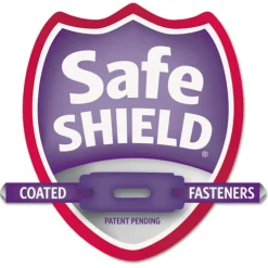 Smead Six SafeSHIELD Fasteners 2 Dividers Legal Size Six-Section Pressboard Top Tab Classification Folders - Blue (10/Box)
