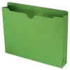 Smead Straight Tab Letter Size Colored File Jackets with Reinforced Double-Ply Tab - Green (50/Box)