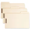 Smead SuperTab 0.75 in. Expansion Reinforced Guide Height Fastener Folders - Manila/Legal Size (50/Box)